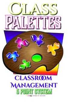 the front cover of class palettes classroom management 3 point system, with colorful puzzle pieces on it