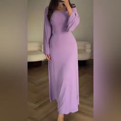 Never Worn Before Size Small Ties In Back, Gives You An Hourglass Shape! Nice Material Long Sleeve, Sleeve Flares At The End! Professional Dress For Women, Church Outfit Fall, Vestidos Retro, Vintage Long Dress, Casual Professional, Lantern Sleeve Dress, Long Sleeve Evening Dresses, Dress Sleeve Styles, فستان سهرة