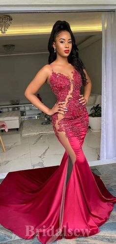 Reception Gowns, Plus Size Evening Gown, Red Mermaid, African Prom Dresses, Prom Girl Dresses, Afrikaanse Mode, Gowns Prom, Evening Dresses Plus Size, Prom Dress Inspiration