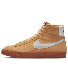 Nike Blazer Mid '77 Wheat Gum DB5461-700 Retro Brown Sneakers For Fall, Retro Brown Sneakers For Spring, Nike Blazer Mid 77 Women, Blazer Mid 77 Vintage, Nike Blazer Mid 77, Nike Blazer Mid, Nike Blazers Mid, Blazer Mid, Heritage Fashion