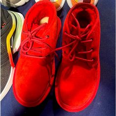 Red Uggs Size 6 Brandnew Red Uggs, Shoes Uggs, Womens Uggs, Ugg Shoes, Lace Up Boots, Shoe Laces, Lace Up, Size 6, Women Shoes