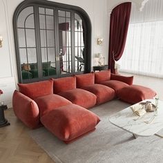 Cloud Modular Sectional Sofa with 2 Storage Ottomans,157" Down Filled Comfort U Shaped Sofa Couch for Living Room - On Sale - Bed Bath & Beyond - 40622666 Modern Living Room Sofa Set, Luxury Lifestyle Home, Modern Living Room Sofa, Floor Couch, Living Room Furniture Styles, Modern Sofa Living Room