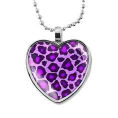 This gorgeous puffy heart shaped glass pendant is set in a beautiful shiny sterling silver plated setting. The pendant measures 1.1 inches by 1.4 inches. Each and every pendant is thoroughly inspected to insure their quality. The design is crisp and vivid, and is printed only with the highest quality inks. The pendant hangs from a 24 inch silver ball chain which can be cut to your desired length. Only the highest quality materials were used in the making of this necklace. The crisp archival qual Silver Heart Pendant Jewelry With Heart Print, Silver Necklace With Heart Print For Valentine's Day, Valentine's Day Silver Jewelry With Heart Print, Nickel-free Round Heart Necklace For Valentine's Day, Valentine's Day Nickel Free Heart Necklace, Silver Heart Print Jewelry Gift, Silver Heart Print Jewelry As Gift, Silver Heart Print Jewelry For Gift, Nickel-free Purple Heart Jewelry