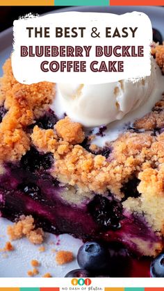 Blueberry Buckle coffee cake Blueberry Buckle Coffee Cake, Blueberry Crunch, Blueberry Muffin Cake, 2024 Holidays, Crumb Cakes, Gluten Free Holiday Recipes, Blueberry Buckle