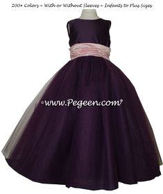 ballerina style FLOWER GIRL DRESSES with layers and layers of tulle Dress With Layers, Burgundy Flower Girl Dress, Ballerina Flower