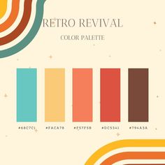 the color palette for retro revival