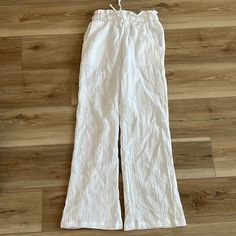 Sincerely Jules Women White Pants Size S No Tag But Like A Brand New Very Good Condition White Full-length Wide Leg Pants For Day Out, White Wide Leg Pants For Day Out, White Full Length Wide Leg Pants For Day Out, White Pants Women, Sincerly Jules, Sincerely Jules, White Pants, Pants Color, Pant Jumpsuit