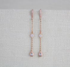 Simple Wedding Earrings, Vintage Diamond Earrings, Earrings For Bride, Rose Gold Bridal Earrings, Bamboo Hoop Earrings, Dainty Rose, Crystal Bridal Earrings, Princess Pictures, Bridal Earrings Drop