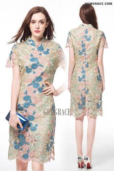 10% off now|Free shipping world-wide. L-5XL Fitted Embroidered Short Party Dress with Short Sleeves at GemGrace. Click to learn our pro custom-made service for wedding dress, formal dress. View #SemiFormalDresses for more ideas. Elegant Short Sleeve Embroidered Dress For Party, Short Sleeve Party Dress With Floral Embroidery, Elegant Embroidered Short Sleeve Dress, Short Sleeve Floral Embroidered Party Dress, Short Sleeve Floral Embroidery Party Dress, Elegant Short Sleeve Floral Embroidered Dress, Short Sleeve Embroidered Wedding Dress, Multicolor Embroidered Dress With Short Sleeves, Short Sleeve Lace Embroidered Party Dress