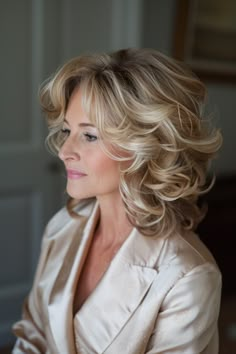 Mother Of The Bride Blowout, Wedding Hair Down Mother Of Bride, Wedding Hairstyles Mob, Mother Of The Bride Hair Shoulder Length Wedding Hairstyles, Hairstyles For Mother Of The Bride, Mother Of The Bride Short Hairstyles, Mother Of The Groom Hairstyles Medium, Mother Of The Bride Hair Shoulder Length, Wedding Hair Mother Of Bride