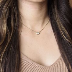 Little Lunar Choker - Gold Tone Bronze Necklaces Iron Oxide Moonstone Teardrop Necklace, Dainty Moon Necklace, Dainty Choker, Celestial Necklace, Collar Bone, Synthetic Opal, Crescent Moon Necklace, Gold Dots, Teardrop Necklace