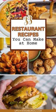 33 Restaurant Recipes You Can Make at Home Best Restaurant Appetizers, Dinner Copycat Recipes, Taco Time Copycat Recipes, Resteraunt Recipes, Restaurant Recipes Copycat, Disney Copycat Recipes