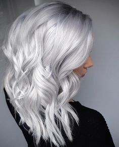 Icy Silver Hair, Slate Grey Hair, Grey Hair Ideas, Scandi Hair, Platinum Blonde Hairstyles, Hairstyle Cornrows, Ice Hair