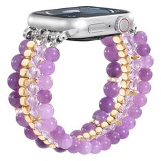 PRICES MAY VARY. ✿ Healing Stone Beaded Bracelet for Apple Watch band 41mm/40mm/38mm：Our dressy apple watch bands for women made of high quality natural stone-Aquatic Agate. The cool feeling help to release stress, make you calm down and reduce anxiety ✿ Fit All Apple Watch 41mm/40mm/38mm models: Jewelry iWatch Bracelet Compatible with iWatch Series 9,Series 8,Series 7, Series SE, Series 6, Series 5, Series 4, Series 3, Series 1, Series 2, Sport, Hermes, Nike+, Edition, all Apple Watch models ✿ Beads Strap, Iphone Watch, Elastic Rope, Fancy Beads, Apple Watch Models, Apple Watch 38mm, 38mm Apple Watch Band, Handmade Beads, Healing Stone