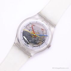 Mint 1985 Swatch GK100 JELLY FISH Watch | ULTRA RARE Original Swatch – Vintage Radar Vintage Swatch Watch, Jelly Fish, Gents Watches, A Skeleton, Swatch Watch, Watch Ultra, Watch Model, Watch Sale, Swiss Watches