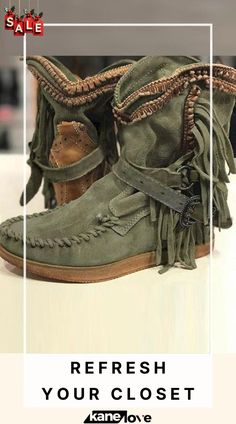 Tassels West Boots Bohemian Suede Boots With Tassels, Casual Brown Boots With Tassels, Bohemian Moto Boots With Round Toe For Fall, Casual Leather Boots With Tassels, Casual Leather Fringe Boots, Bohemian Boots With Tassels And Round Toe, Bohemian Fringe Boots With Round Toe, Bohemian Style Fringe Boots With Round Toe, Western Boots With Tassels And Round Toe