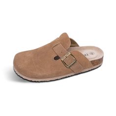 PRICES MAY VARY. Size Description: Size 9=Women size 9 = men size 7. Size 10=Women size 10 = men size 8. Size 11=Women size 11 = men size 9 Material:Suede Leather with Suede Midsole. The insole is all covered by EVA sponge,it is very comfortable. Cork footbed designed to mirror the shape of a healthy foot and provide a natural walking environment EVA outsole is lightweight, flexible, shock-absorbing, and repairable Leather Clog Featuring Adjustable Buckle Strap at Vamp and Contoured Cork Footbed Neutral Heels, Leather Clog, Proper Posture, Size 10 Women, Amazon Shopping, Leather Clogs, Clogs Shoes, Womens Clogs, Pharmacy Gifts