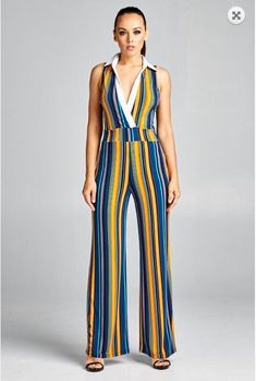 PRODUCT DESCRIPTION:-Striped-White vest collar-95%Polyester, 5%Spandex-Made in USA Fitted Striped Sleeveless Jumpsuits And Rompers, Multicolor Wide-leg Jumpsuits For The Beach, Fitted Multicolor One-piece Jumpsuit/romper, Black Floral Jumpsuit, Striped Fitted V-neck Jumpsuits And Rompers, Casual Sleeveless Tie-dye Jumpsuits And Rompers, Yellow And Teal, Striped Fitted V-neck Jumpsuit, Spring Sleeveless Tie-dye Jumpsuits And Rompers