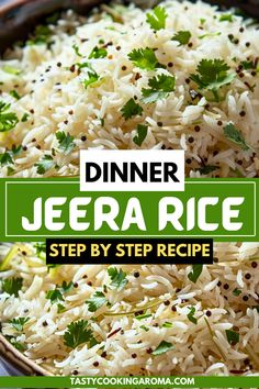 Classic Indian Jeera Rice You'll Love Cumin Rice Recipe, Biryani Rice Recipe, Biryani Rice, Spiced Cauliflower, Indian Dinner, Jeera Rice, Indian Chicken, Indian Food Recipes Vegetarian, Indian Dishes