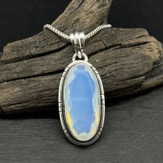 Sterling Silver Opalite Necklace Opalite Necklace, Psychic Abilities