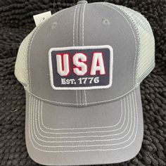 Men’s Gray Usa Breathable Cap Brand New Gray Casual Trucker Hat With Logo Patch, Casual Trucker Hat Baseball Cap Made In Usa, Gray Dad Hat One Size, Mens Superman Costume, Navy Insignia, Luffy Cosplay, Flannel Pjs, Movie Halloween Costumes, Superman Costumes