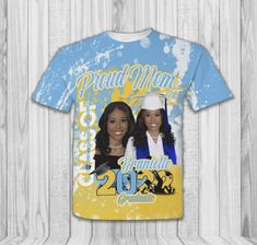 a t - shirt with the image of two women in graduation caps and gowns