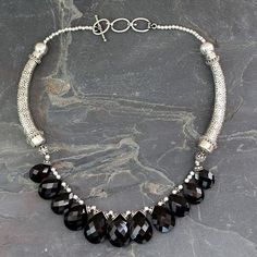 Onyx Choker Sterling Silver Necklace Handmade India - Regal India | NOVICA India Necklace, Pure Gold Jewellery, Diamond Jewelry Earrings, Unusual Necklace, Black Onyx Necklace, Onyx Jewelry, Onyx Necklace, Fancy Jewelry, Necklace Online