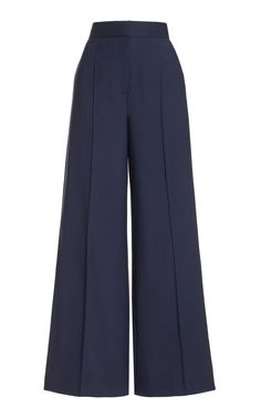 Ines High Waisted Wool Trousers by HEIRLOME for Preorder on Moda Operandi High Waisted Bottoms, Navy Trousers, High Waist Trousers, Photographie Indie, Dark Blue Pants, Clothing Pattern Design, Navy Blue Pants, Fashion Terms, Blue Trousers