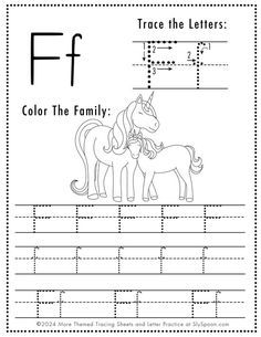 the letter f worksheet for children