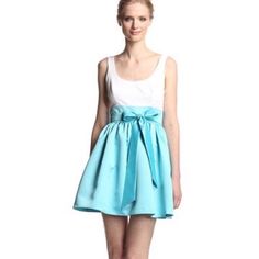 Aidan Mattox Colorblock Mini Dress With Sash Condition: New With Tags - Original Price: $285 - Size: 6 Color: Blue White Perfect For Party Or Special Occasion Aidan Mattox, Color Blocking, Special Occasion, Blue And White, Mini Dress, Womens Dresses, Blue, Women Shopping, Color