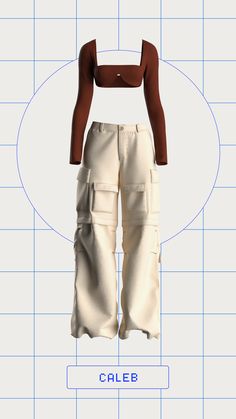 Probably the cutest everyday pant 🙌🏼 Always be dressed to impress with these tan wide-leg cargo pants - ready for the unexpected 😈 2000s Clothing, Tan Cargo Pants, 90s Fits, Dressed To Impress, Everyday Pants, Other Outfits, The Unexpected, Cargo Pant, Looks Style