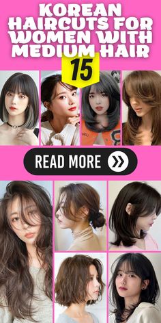 Elegance Redefined: Medium Hair Korean Haircuts for Curly Hair
Redefine elegance with medium hair Korean haircuts tailored for curly hair. These hairstyles celebrate your natural texture while providing a stylish and modern look. Embrace layered styles with curtain bangs to enhance your features and make a statement with your curly locks. Korean Layered Bob, Korean Haircuts For Women, Haircut Women Medium, Korean Haircut Women, Medium Hair Korean, Korean Haircut Ideas, Styles With Curtain Bangs, Korean Haircuts, Perm Curls