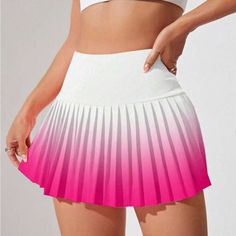 Super Cute And Stylish Ships In 5-10 Business Days White Sports Skirt For Spring, Spring Sports White Skirt, White Sports Skirt For Summer, Summer Pleated Tennis Skirt For Workout, Pleated Tennis Skirt For Summer Workout, White Sport Skirt For Summer, Summer Workout Pleated Skort, White Pleated Sports Bottoms, White Pleated Sports Skort