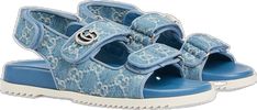 Gucci Sandals, Blue Fabric, Great Deals, Gucci, Collage, Sandals, Fabric, Pins, Blue