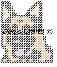 an image of a dog that is made up of squares and dots, with the words dogs