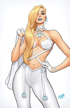 Emma Frost Hellfire Gala 2023, David Nakayama, Hellfire Gala, Comic Script, Bd Art, Kitty Pryde, Emma Frost, Uncanny X-men, Marvel Girls