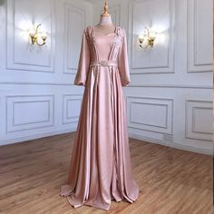 Muslim Caftan Kaftan Evening Dress 2024: Moka A-Line Elements Of Drama, Elegant Evening Gown, Evening Gowns Elegant, Dress 2024, For Your Party, Muslim Women, Lantern Sleeves, Ladies Party, Evening Gown