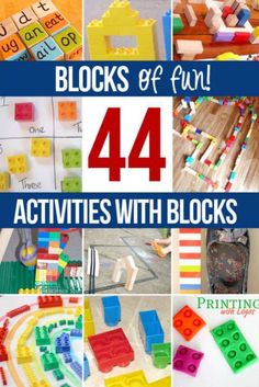 lots of fun activities with legos for kids to do at home or in the classroom