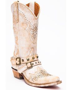 Dan Post Womens Restless Western Boots - Snip Toe, White Women Cowgirl Boots, White Cowgirl Boots, Womens Cowgirl Boots, Boots Store, Western Style Boots, Wedding Boots, Dan Post, Fashionable Snow Boots, Womens Ugg Boots