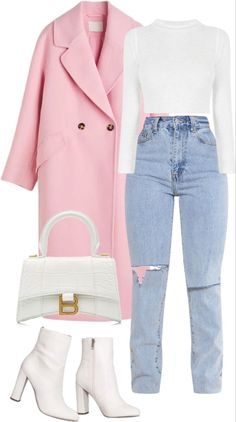 Mode Zara, Design Moda, Classy Work Outfits, Pink Coat, Stylish Work Outfits, Looks Chic, Business Casual Outfits, Casual Style Outfits, Mode Inspiration