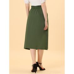 Remember the good times in this cotton A-line midi skirt.Simple and delicate, this skirt features elastic waist, slash pocket, solid color, cotton fabric, A-line, and midi length. From Monday to Sunday, this skirt is effortless to throw on. With the design of elastic waist, this skirt is easy to wear for all kinds of body shapes. Pair perfectly with a T-shirt or shirt for a stylish look. Casual Cotton Skirt With Pleated Waist, Casual Tiered Skirt With Pleated Waist, Modest Midi Skirt With Elastic Waistband, Modest Solid Skirt With Elastic Waistband, Modest Bottoms With Elastic Waistband For Day Out, Casual Skirt With Elastic Waistband For Daywear, Casual Tiered Maxi Skirt With Pleated Waist, Solid Maxi Skirt With Elastic Waistband For Daywear, Midi Skirt With Pockets For Daywear