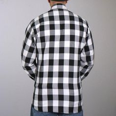 This is a Black And White Long Sleeve Flannel Shirt perfect for spring, or winter. If you are a biker, this is a great inner shirt over a cool leather jacket, tough and very functional. Key features include the following: Fit: Standard American Men's sizes, order your normal shirt size High Quality 100% Heavyweight Cotton Flannel material Two front pockets with flap closure, Pencil Pockets on Left and Right Button Down Front and Chest Pockets High quality stitching that will stand the wear and t Black And White Long Sleeve, Long Sleeve Flannel, Flannel Material, Button Down Collar, Cotton Flannel, Perfect Shirt, Left And Right, White Long Sleeve, Flannel Shirt