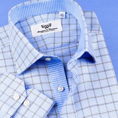 UK Style Light Blue Glen Check Standard Cuffs Formal Dress Shirt With Blue Houndstooth Inner Lining Video will open in a new window Using the eBay App? Paste link into a browser window: [isdntekvideo] Mens Light Blue Check With Elegant Inner Lining Boss B2B S, M, L, XL, XXL, XXXL ~ B2B Shirts / Business to Business® ~ Designer Style: AUS-60 LBCK- Single Cuffs Formal Wear MSRP: $129.99 Super Promotional Sale - Hurry Now! Prices Revert Back to MSRP Once Stock Runs Low Add a Edge to Your Business W Blue Business Casual Dress Shirt With Spread Collar, Blue Long Sleeve Dress Shirt For Business Casual, Blue Long Sleeve Business Casual Dress Shirt, Blue Business Shirt With Spread Collar, Blue Button-up Dress Shirt For Office, Smart Blue Dress Shirt With Spread Collar, Smart Blue Dress Shirt For Semi-formal Occasions, Smart Blue Dress Shirt For Office, Smart Blue Shirt For Office