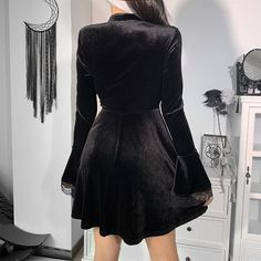 Material:Polyester;Cotton 
Weight:0.38KG 
Size:S-L 
Sku:DR17694 Goth Dress Aesthetic, Alt Dress, Chic Bodycon Dress, Fairy Dress Aesthetic, Grunge Dress 90s, Grunge Dress, Dresses Aesthetic, Goth Dress, Party Dress Long Sleeve