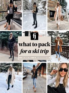 What to Pack for a Ski Trip: Best Gear & Outfit Guide - Fashion Jackson Mountain Day Trip Outfit, Park City Style Winter, Park City Utah Winter Fashion, Ski Chic Outfit Winter Style, Packing For Skiing Trip, Packing For Aspen Winter, Ski Travel Outfit, What To Pack For A Ski Trip To Colorado, Park City Packing List