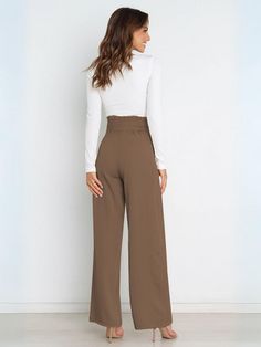 Iconic High Rise Pocketed Trouser Pants - Black – SMAIBULUN Fall Wide Leg Pants With Tie Waist, High Waist Wide Leg Pants With Tie Waist, Chic Stretch Belted Bottoms, Chic Belted Bottoms, Fall Tie Waist Wide-leg Pants, Fall Wide-leg Pants With Tie Waist, Chic Non-stretch Wide Leg Pants With Belt Loops, Chic Wide Leg Pants With Tie Waist, Elegant Solid Pants With Tie Waist