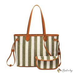 Bird in Bag - Handheld Tote large bags female new senior sense of fashion large capacity 3 sets of stripes shoulder bag Street Trends, Louis Vuitton Bag Neverfull, Bird In Bag, Olivia Mark, Large Bags, Zipper Pocket, Sense, Stripes, Tote Bag