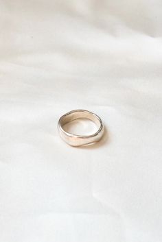 The Organic Ring comes in Sterling Silver or 14K Gold Vermeil. Each ring is shaped by hand and one of a kind. Minimalist Wide Band Everyday Rings, Handmade Elegant Rings With Thick Band, Handmade Thick Band Elegant Rings, Everyday Wide Band Stackable Rings With Polished Finish, Everyday Wide Band Ring With Polished Finish, Handmade Minimalist Rings For Everyday, Everyday Polished Wide Band Stackable Rings, Simple Thick Band Promise Ring, Classic Handmade Stackable Promise Rings