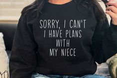 Auntie Shirts For Nieces, New Aunt Shirts, Cute Aunt Shirts, Aunt Sweatshirt Ideas, Auntie Things, Auntie And Niece Shirts, Aunt And Niece Photoshoot, Auntie And Niece