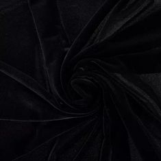 black velvet fabric with very thin folds